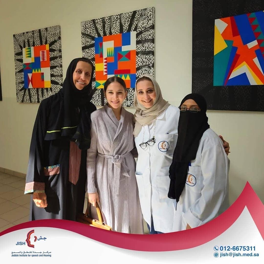 Saudi movie star and writer Fatima Al-Banawi visited JISH to learn about our services that we provide to people with special needs